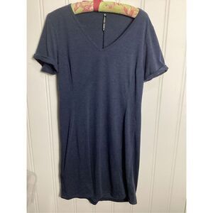 Kuhl Women’s Inara Dress Sz M Blue Geometric Mini Pocket